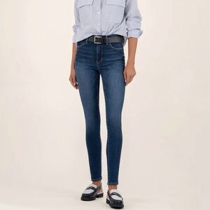 Kut from the Kloth Mia High Rise Fab Ab Toothpick Skinny Jeans Size 10 Dark Wash